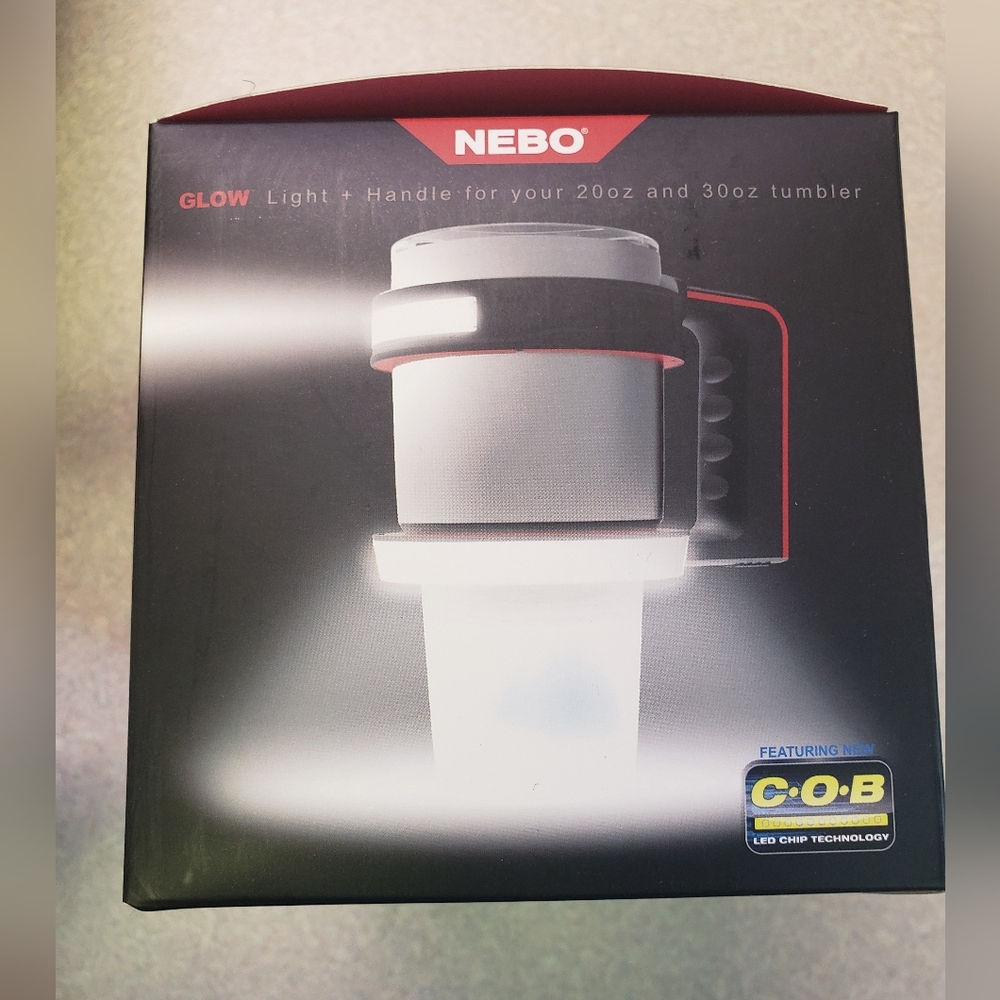 Nebo Glow Light & Handle For 20 & 30 Oz Tumblers NEW